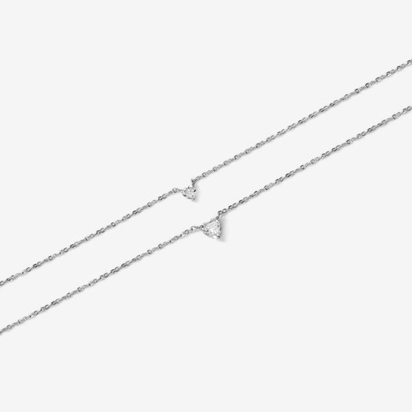 Luca heart diamond necklace