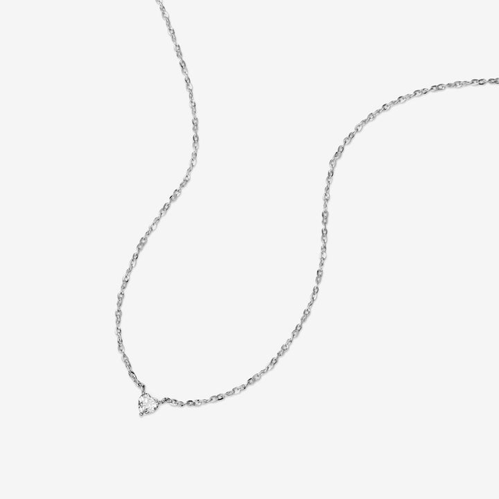 Luca heart diamond necklace