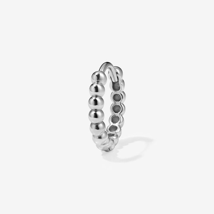 Lucky beaded hoop piercing