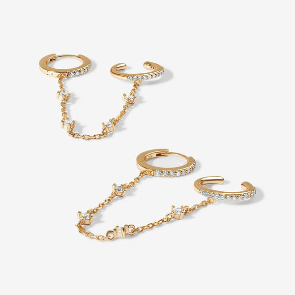 Olsen chained cuff earrings