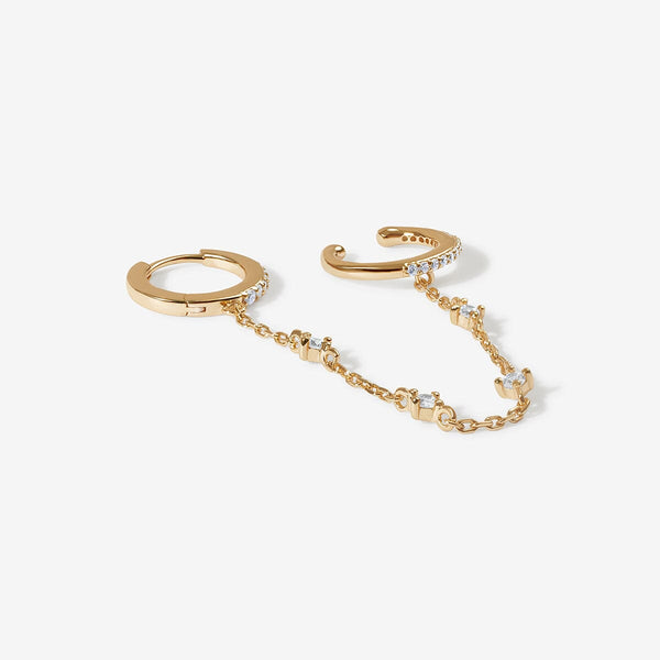 Olsen chained cuff earrings