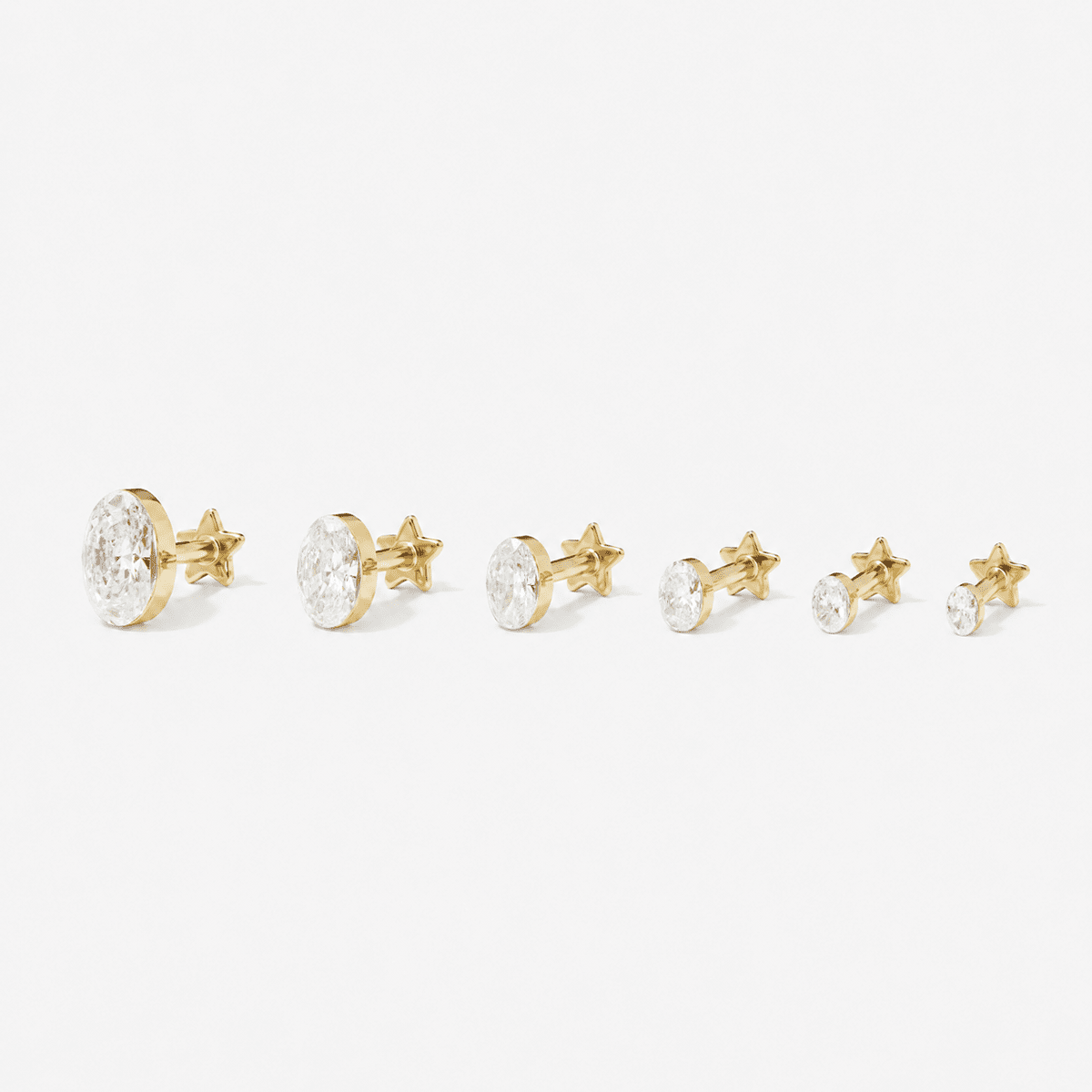 Luke oval Lab Air™ diamond piercing