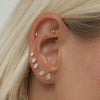 Luke oval Lab Air™ diamond piercing