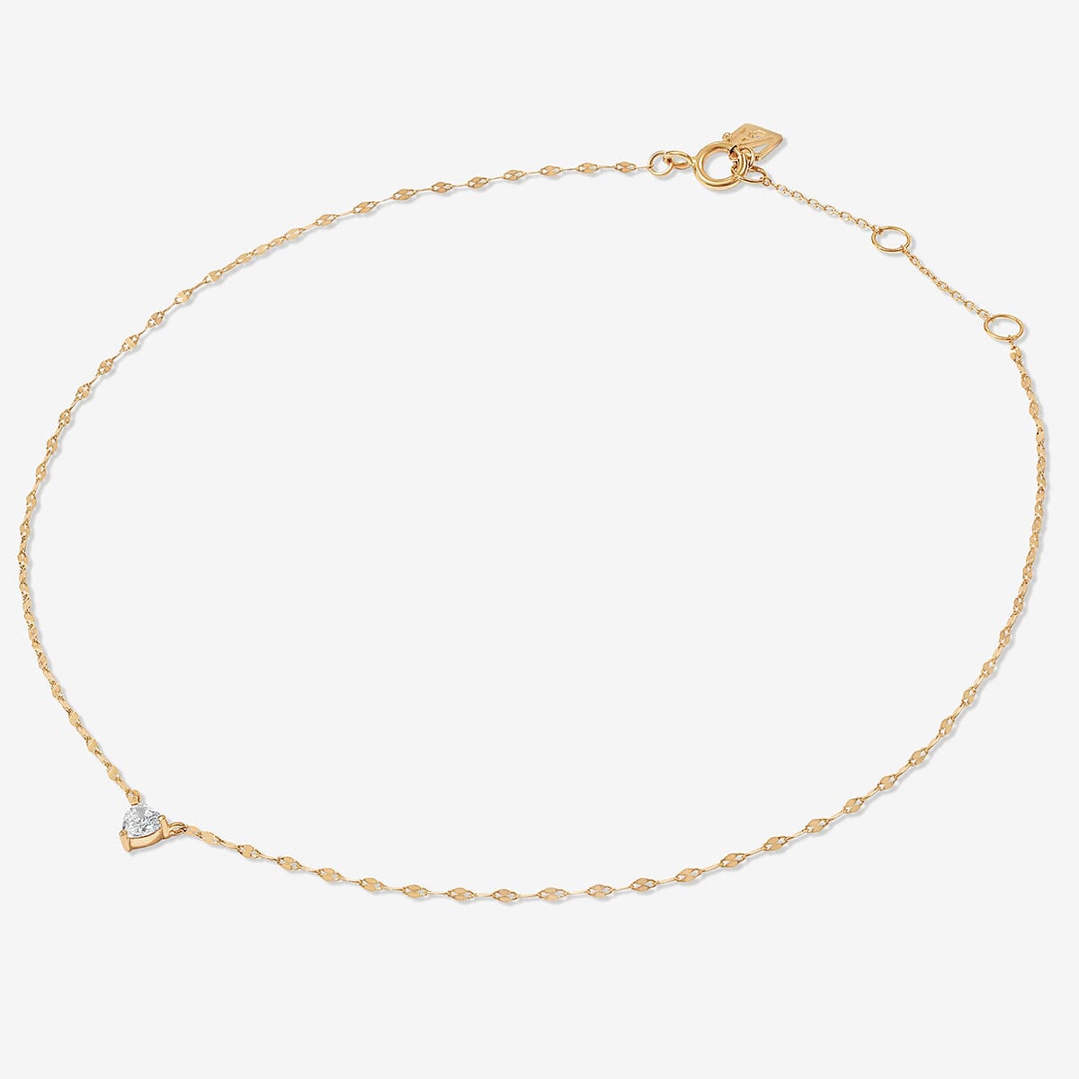 Adornmonde Fine Axon Baby Box Chain Anklet