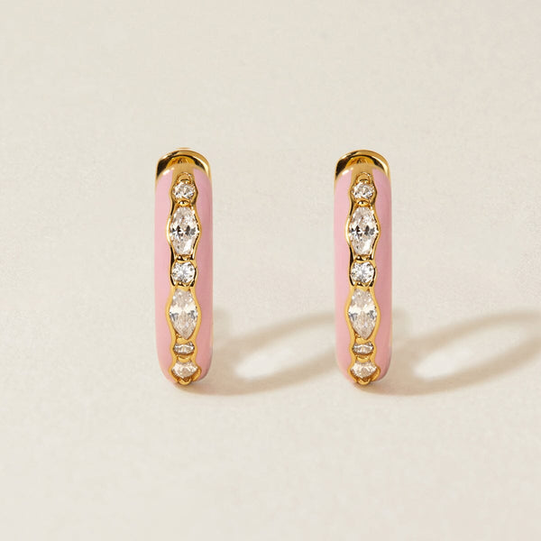 Mattus strawberry huggie earrings