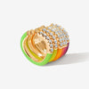 Maverick neon enamel 6-piece ear cuff set