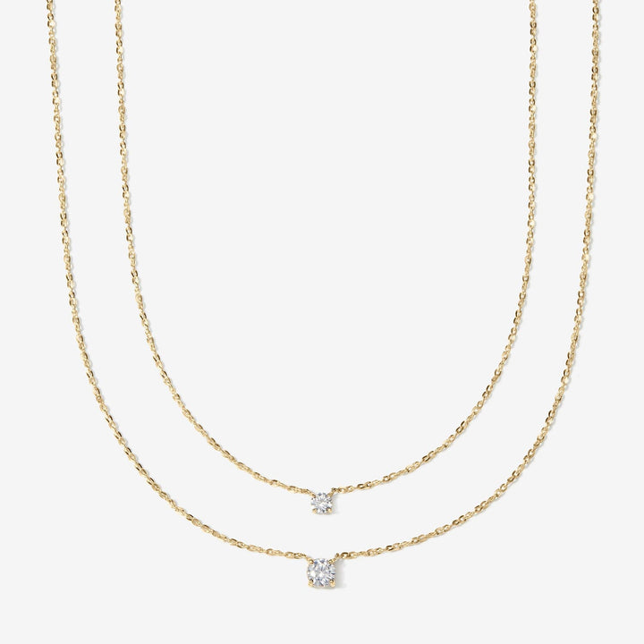 Max round diamond necklace