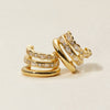 Messi triple hoop earrings