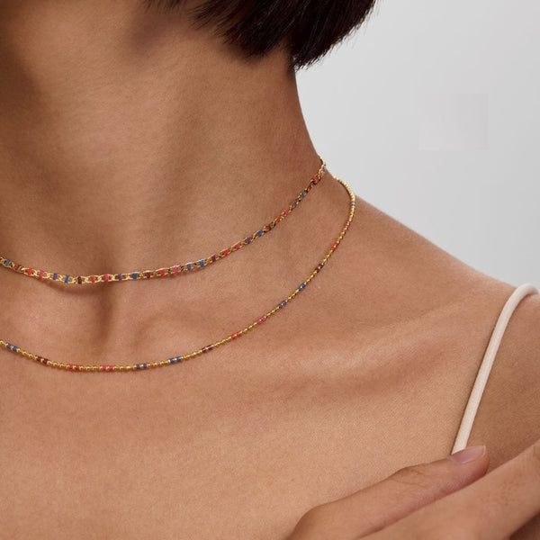 Emin juicy ball chain necklace