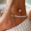 Koda ornate curb chain anklet