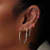 Bentley midi hoop earrings