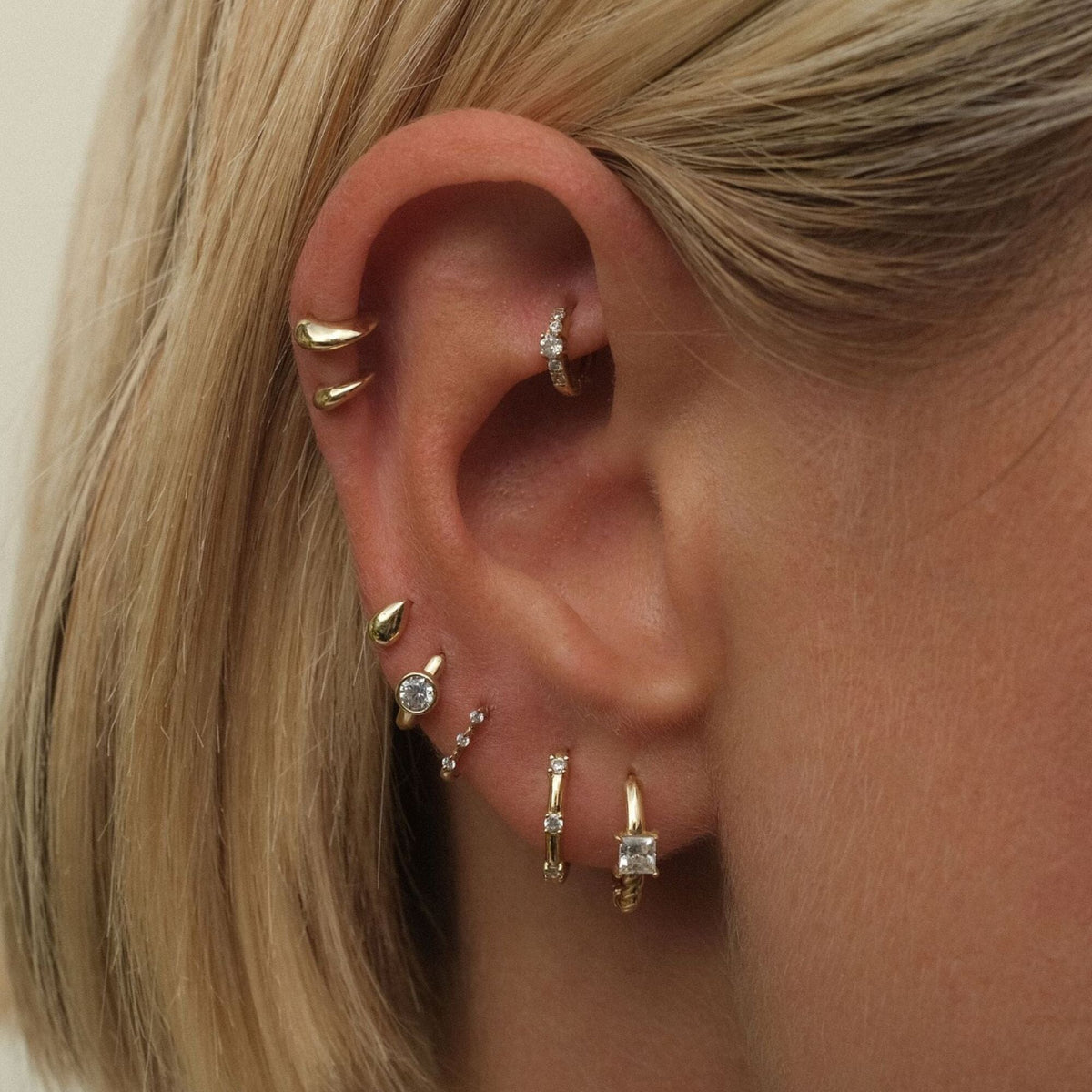 Bernado huggie earrings