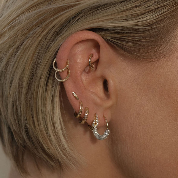 Dale baguette stud earrings