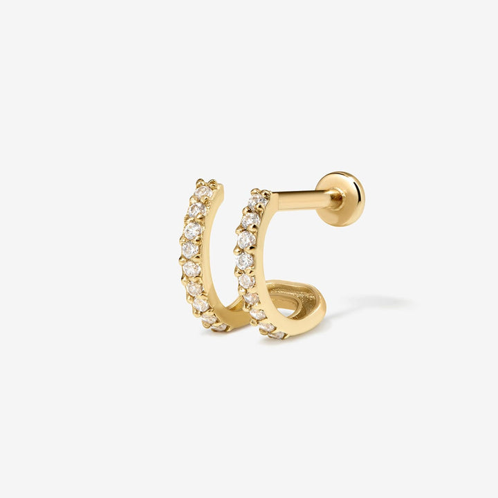 Norris diamond illusion piercing hoop