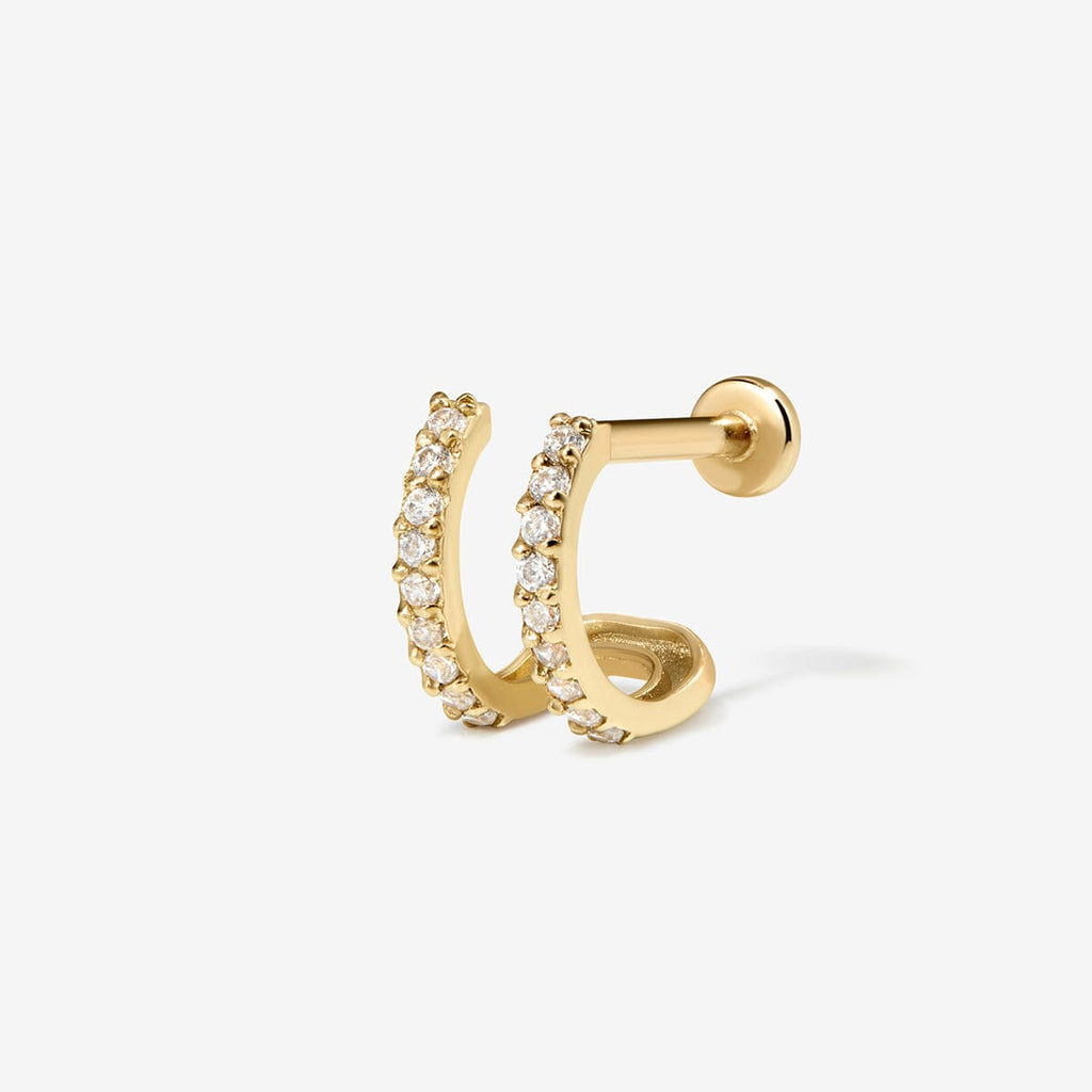 Norris diamond illusion piercing hoop