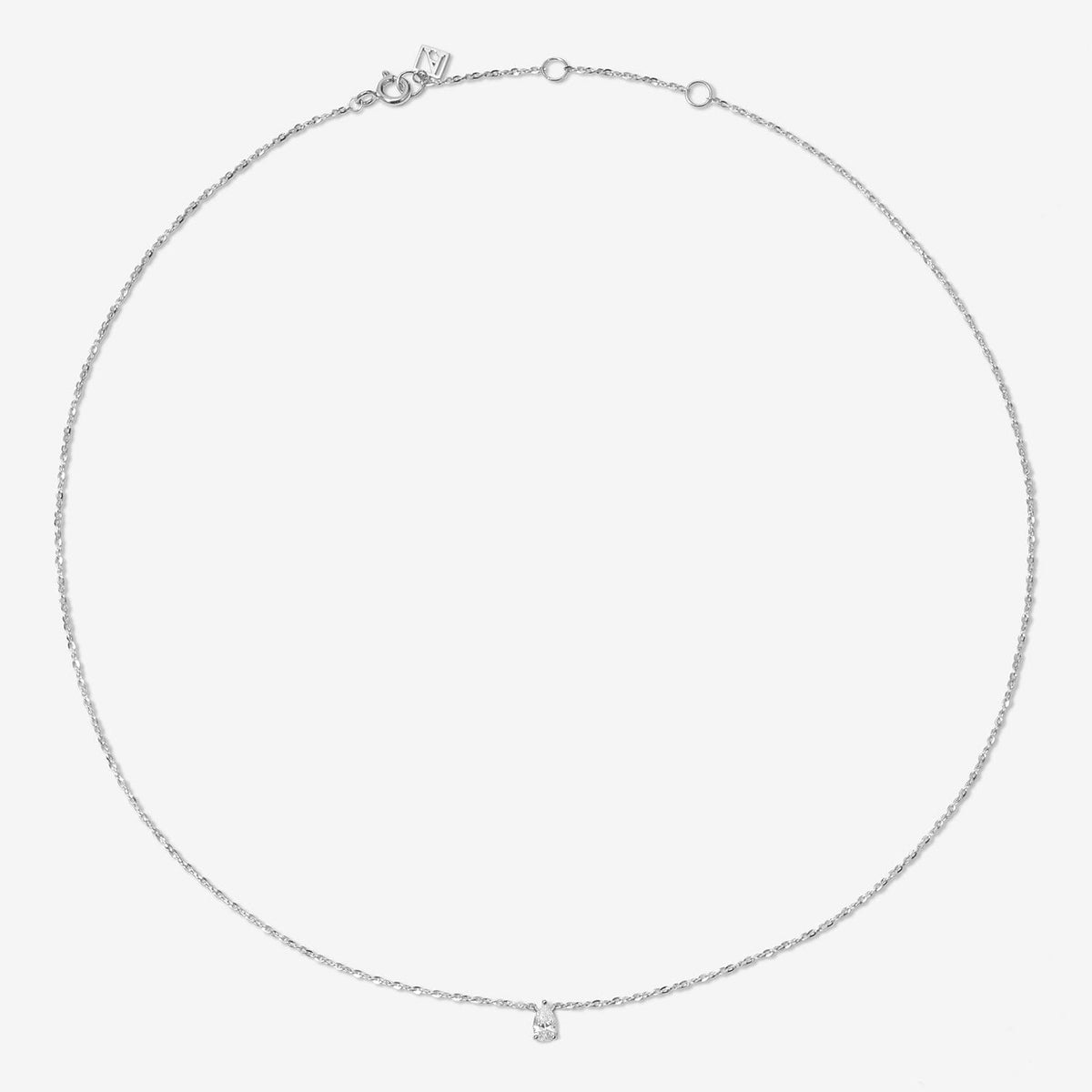 Owen pear diamond necklace