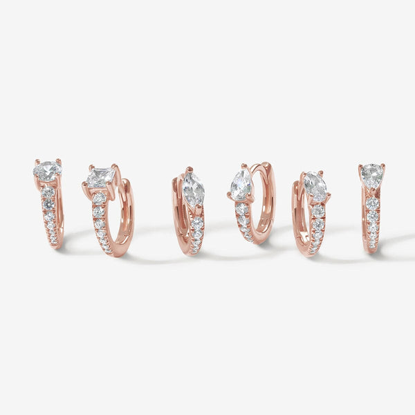 Prince 6-piece huggie earring set