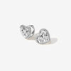 Ralph heart quilted huggie earrings