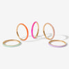 Ride neon orange enamel ring