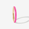Ride neon pink enamel ring