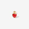 Saint red heart piercing