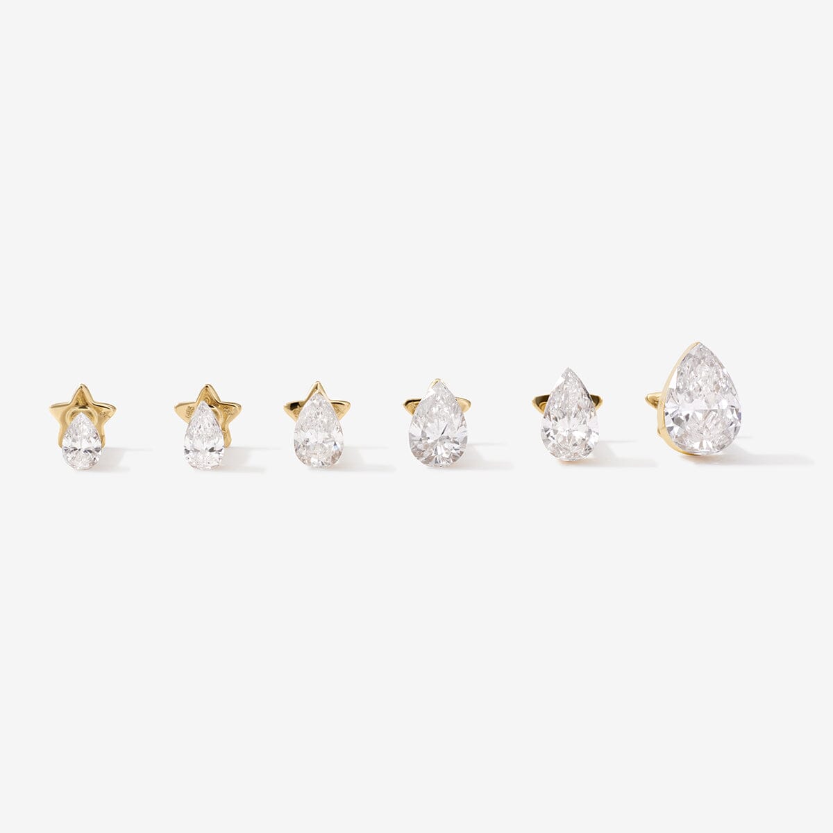 Hugh pear Lab Air™ diamond piercing
