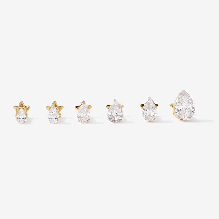 Hugh pear Lab Air™ diamond piercing