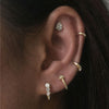 Ellis pear diamond piercing