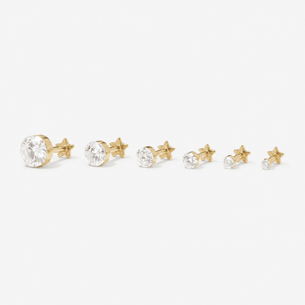 Vince round Lab Air™ diamond piercing