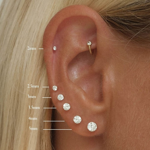 Vince round Lab Air™ diamond piercing