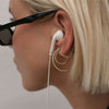 Kaelin wave mini hoop earrings