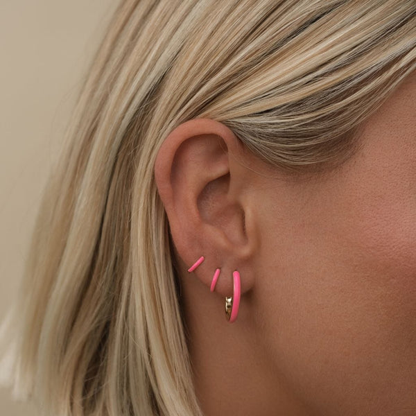 Yeong neon pink enamel hoop