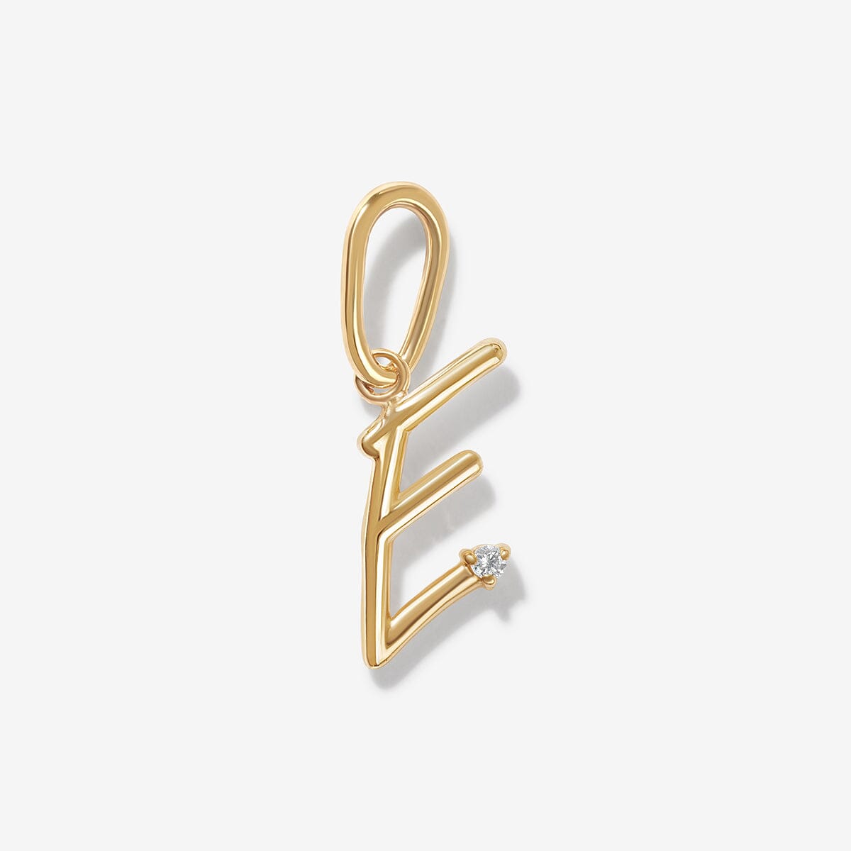 Gold Dezi Alphabet Charm, Fine Jewelry