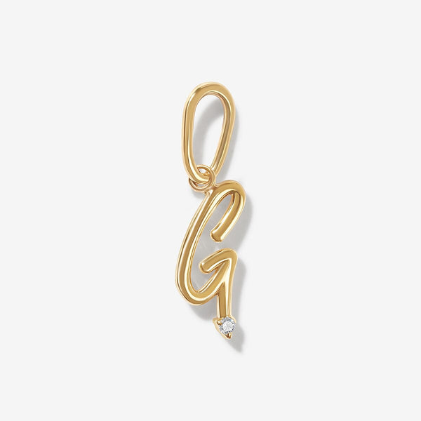 Dezi diamond alphabet charm