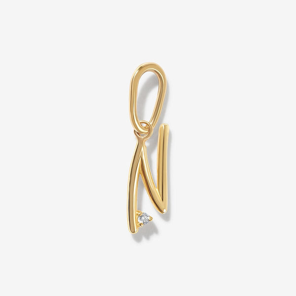 Dezi diamond alphabet charm