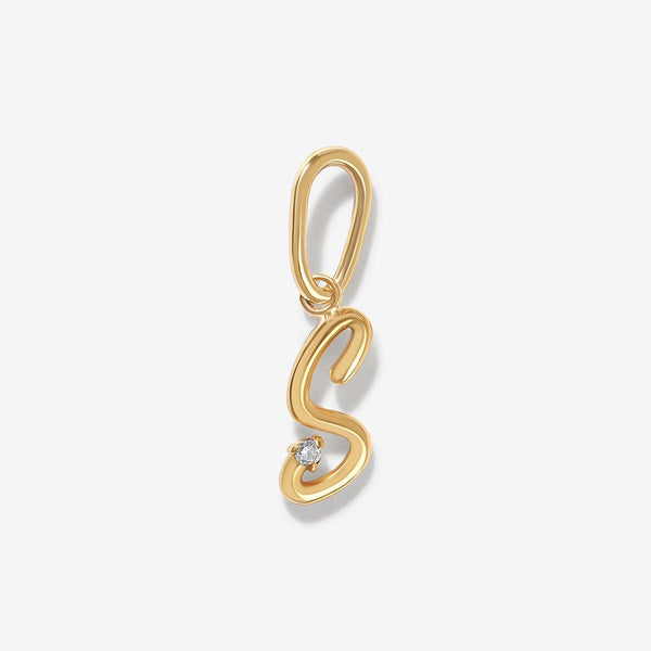Dezi diamond alphabet charm