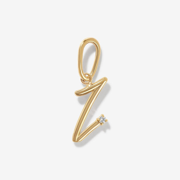 Dezi diamond alphabet charm