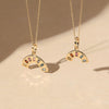 Maxiumus rainbow baguette necklace