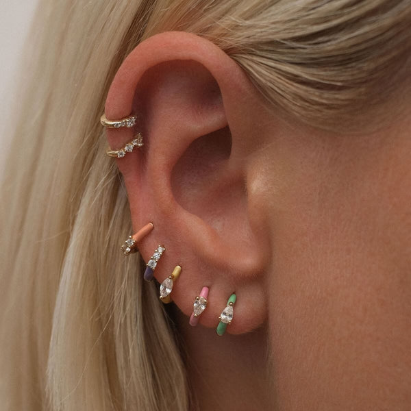 Burton enamel pop 6-piece earring set