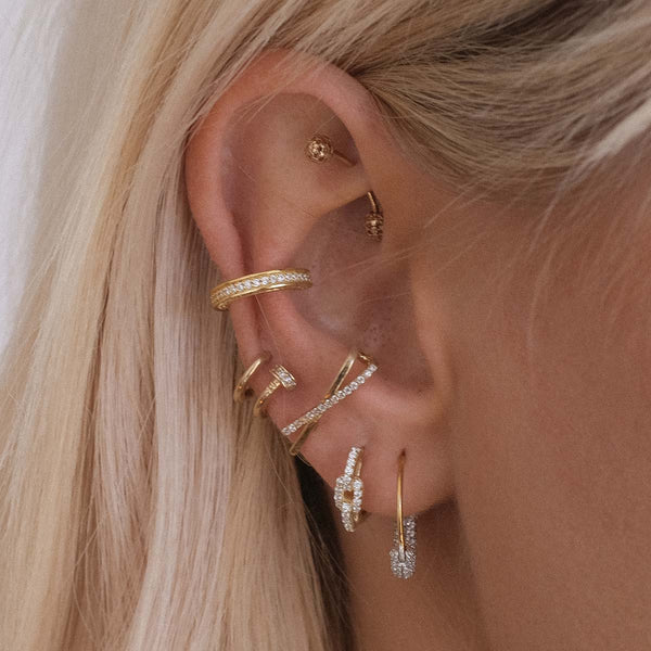 Agatha pavé ear cuffs