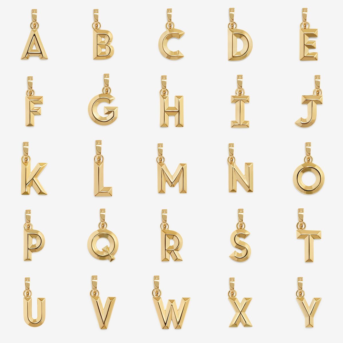 Alpha alphabet charm, Personalized Jewelry