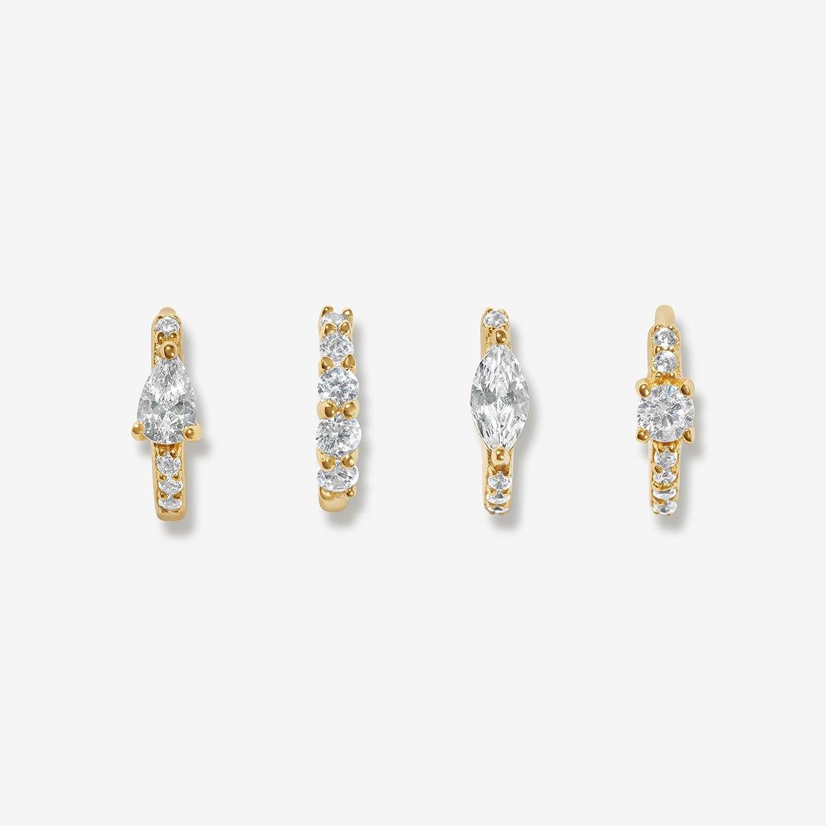 Aspen huggie earring set