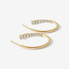 Bentley midi hoop earrings