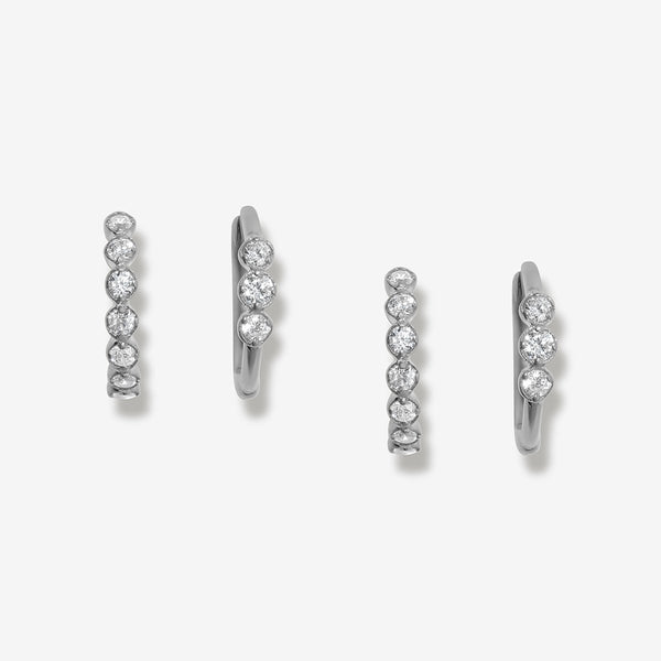 Bleet huggie earring set