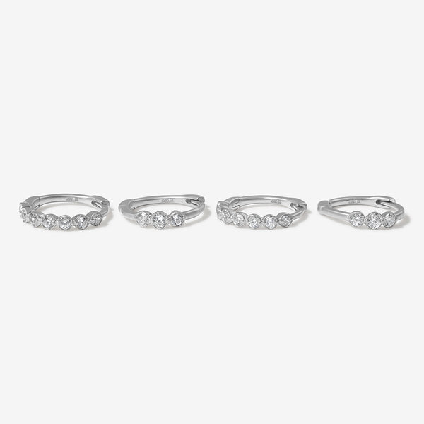 Bleet huggie earring set