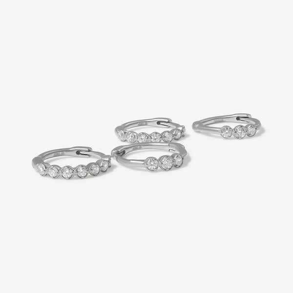 Bleet huggie earring set