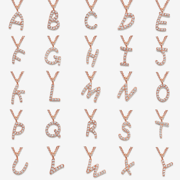 Bobbi alphabet necklace
