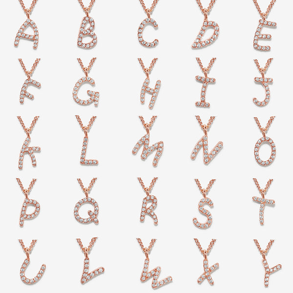 Bobbi alphabet necklace