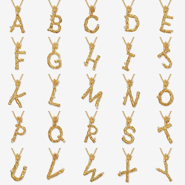 Casper alphabet necklace
