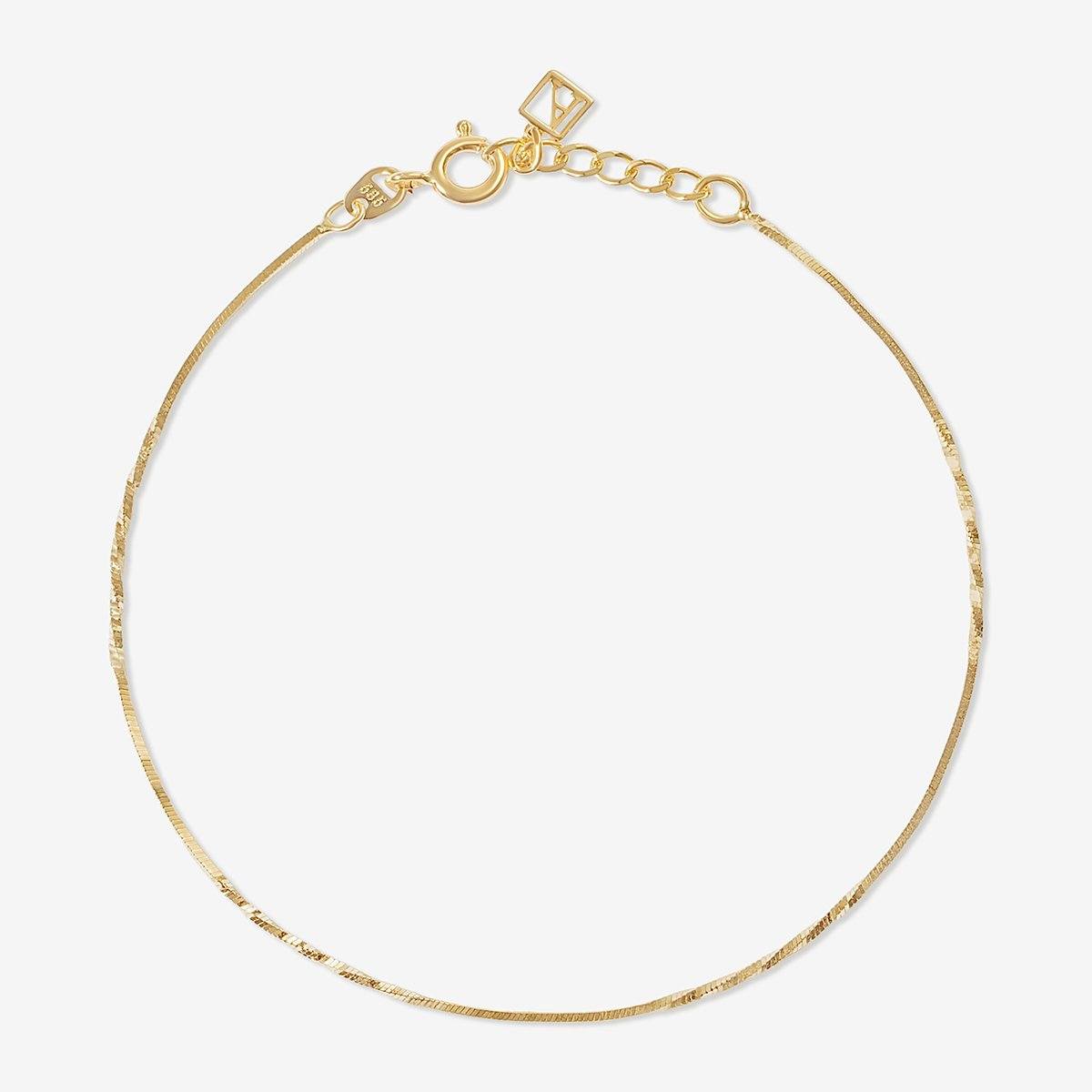 Gold-tone Chunky Twist Chain Bracelet | Icing US